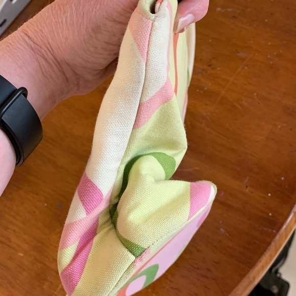 Margaret Smith vintage mini bag purse canvas hinged snap closure 8x6 7in drop - Picture 7 of 8